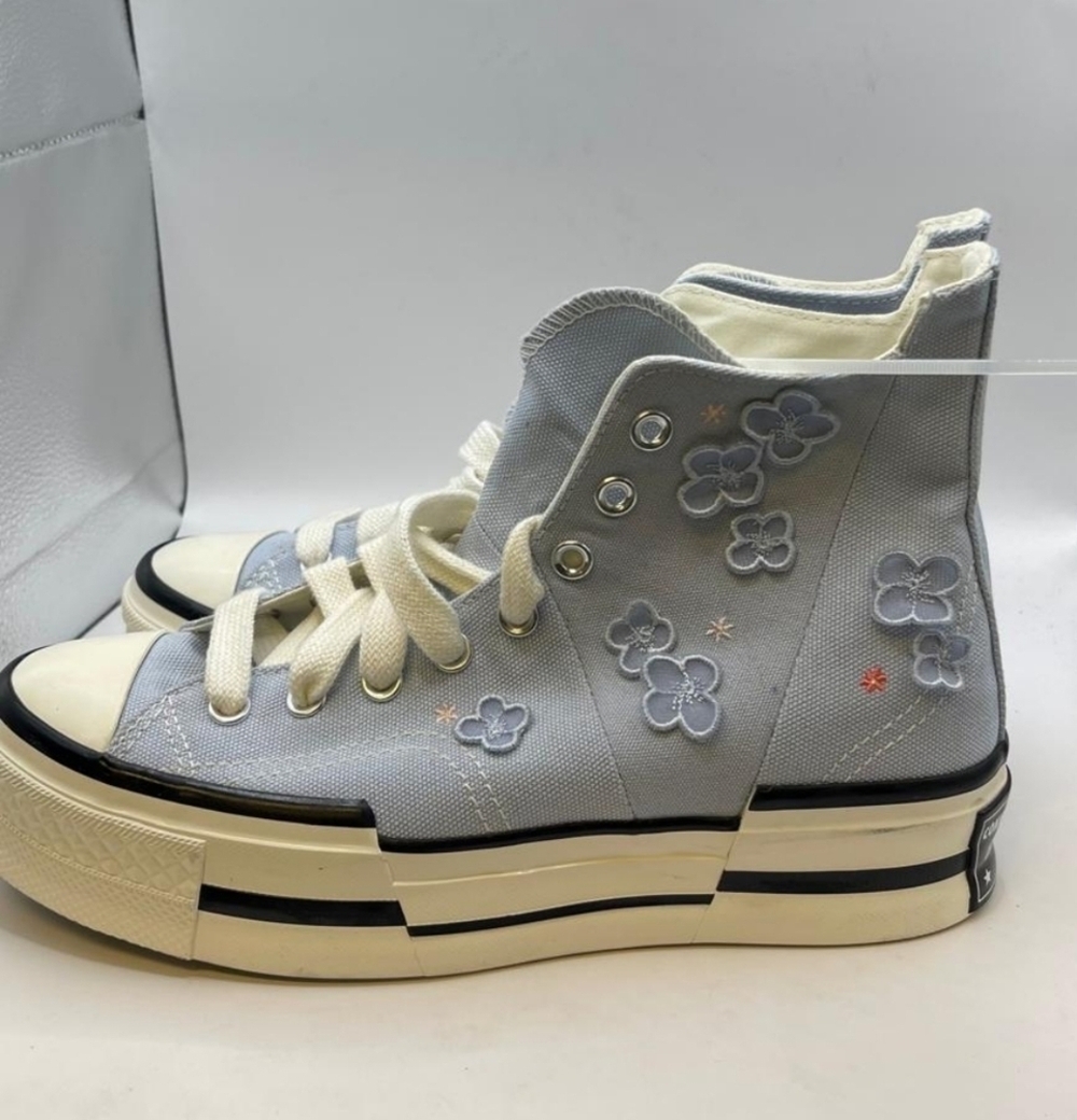 NEW M7.5/W9.5 CONVERSE CHUCK 70 PLUS 3D FLOWERS LIMITED EDITION PLATFORM SHOES - Picture 3 of 7